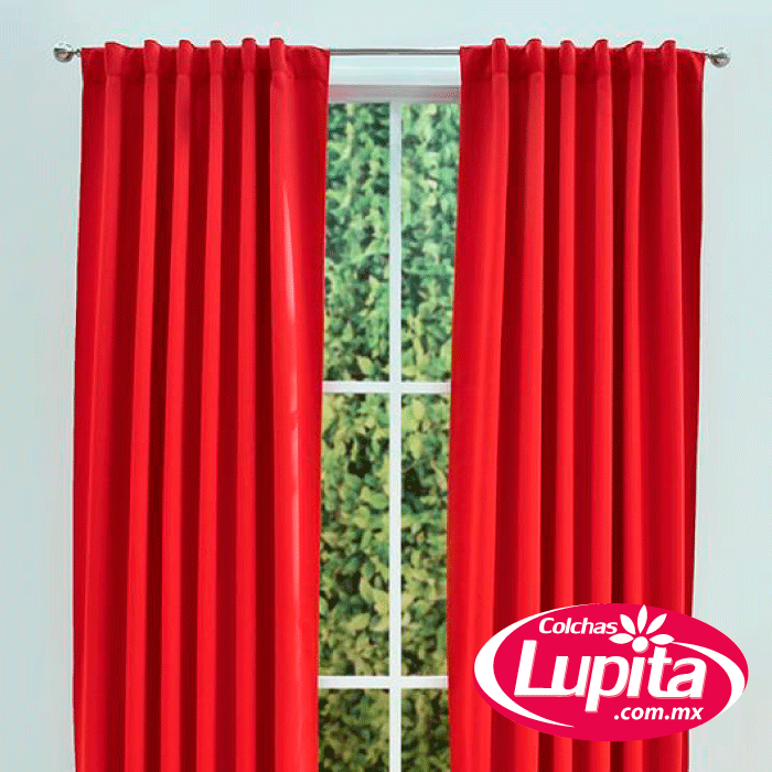 CORTINAS BLACKOUT CORTA CATANIA ROJA (Vianney Hogar)